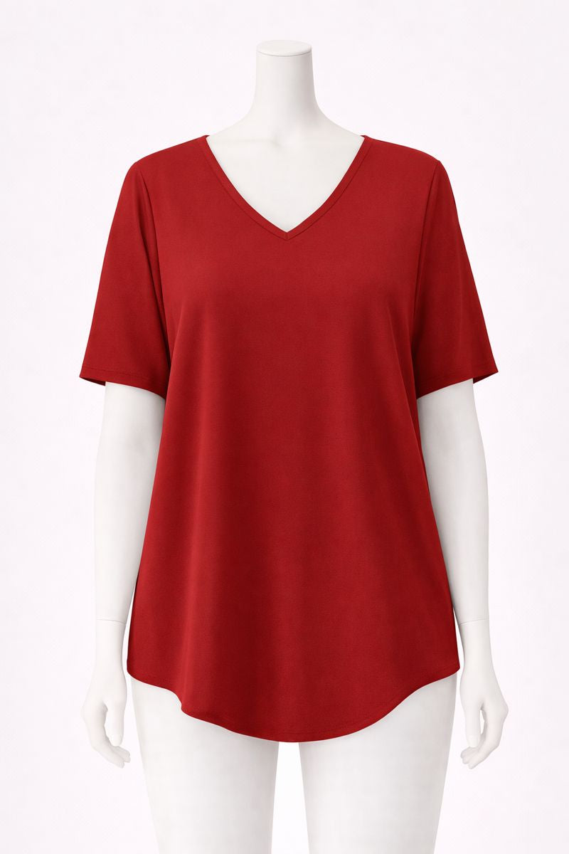 Jessie | Relaxed Fit Short-Sleeve V-Neck Top