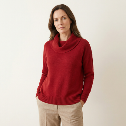 Soft Cowl Neck Sweater