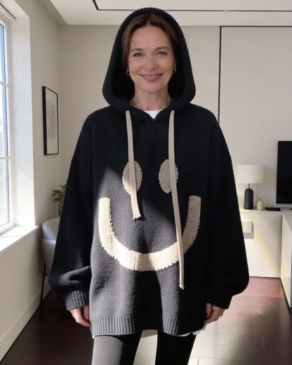 Oversized Smile Hoodie