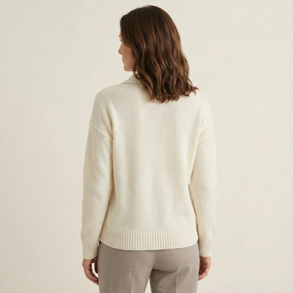 Soft Knit Polo Sweater