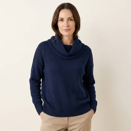 Soft Cowl Neck Sweater