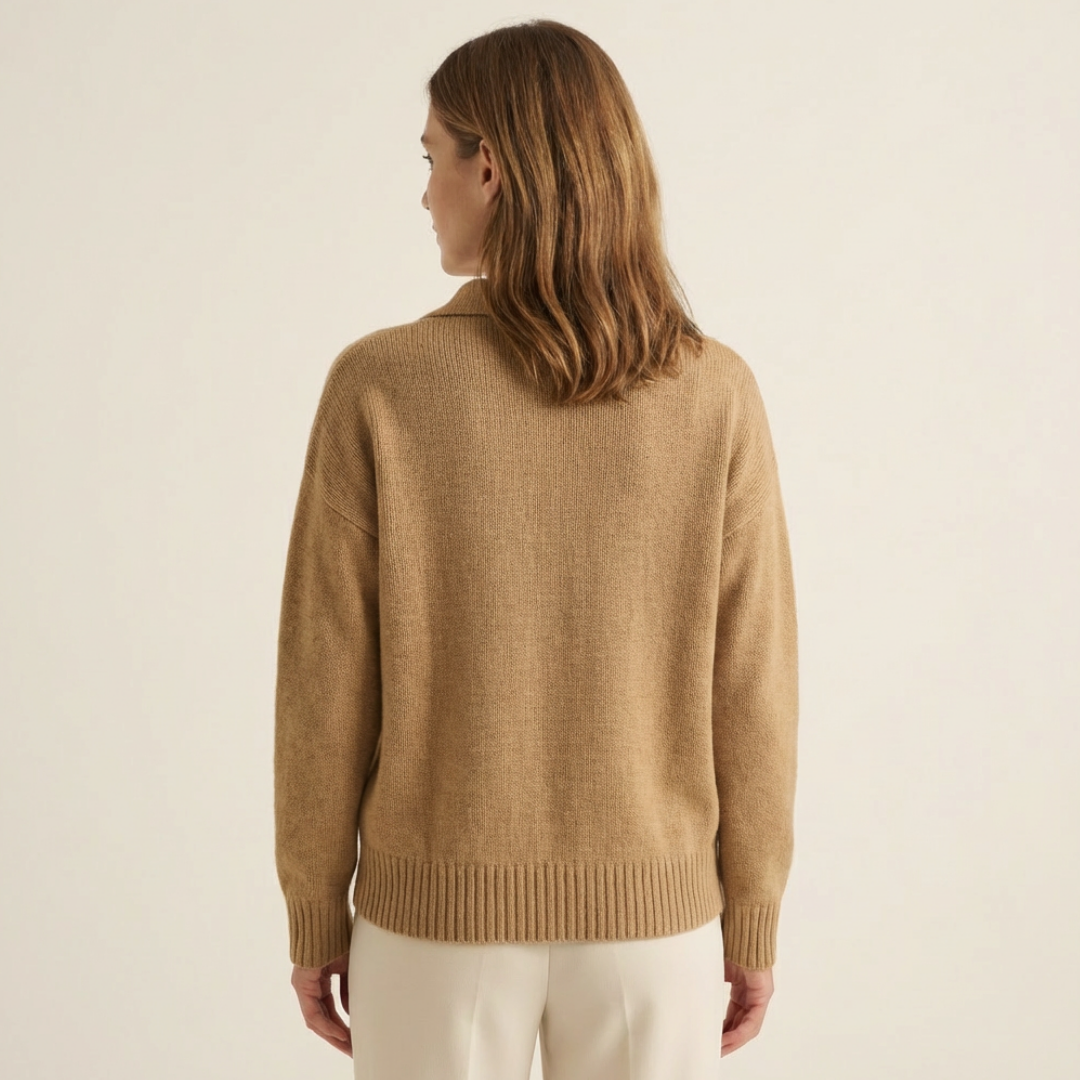 Soft Knit Polo Sweater