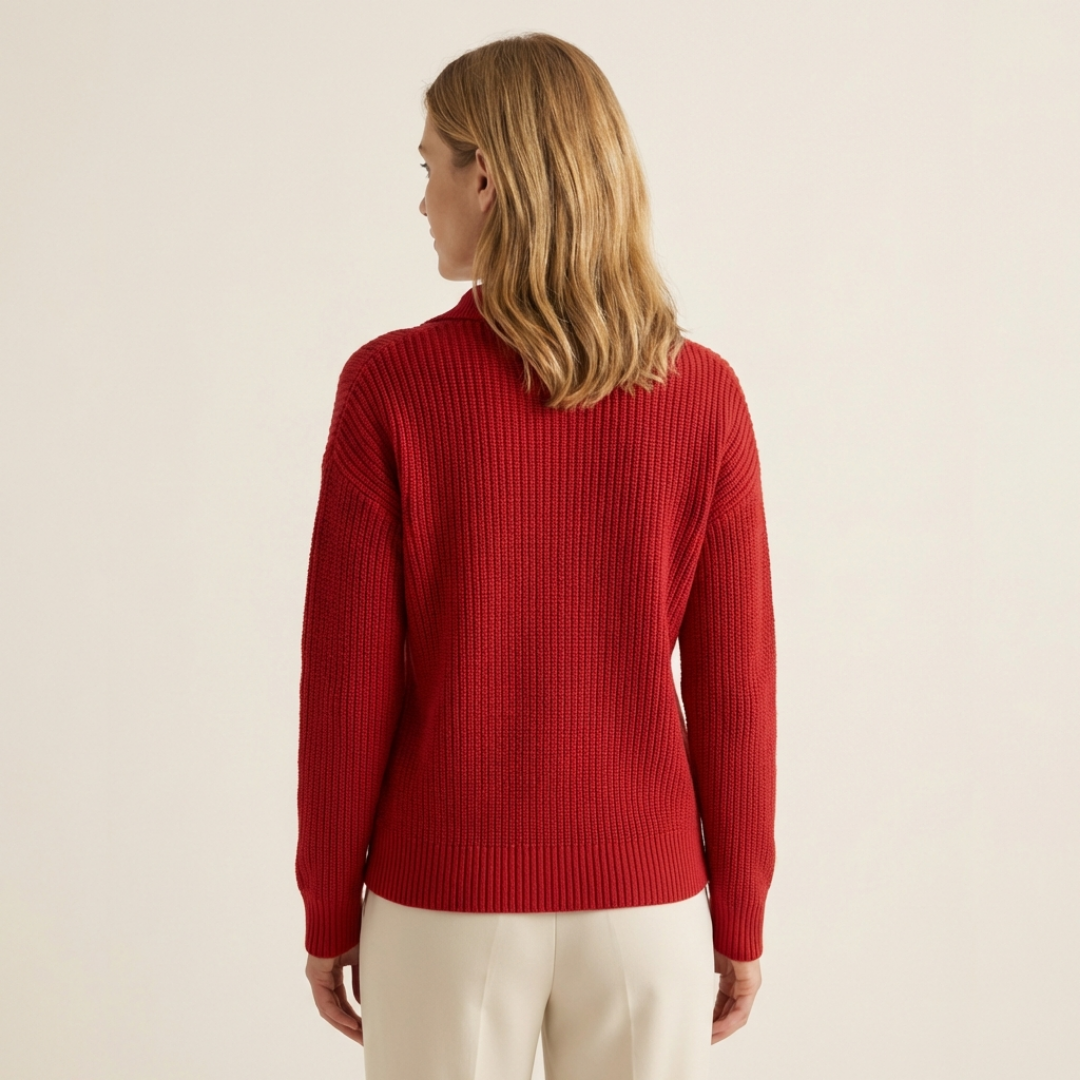 Soft Knit Polo Sweater