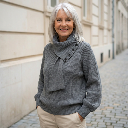 Cosy Scarf-Neck Sweater