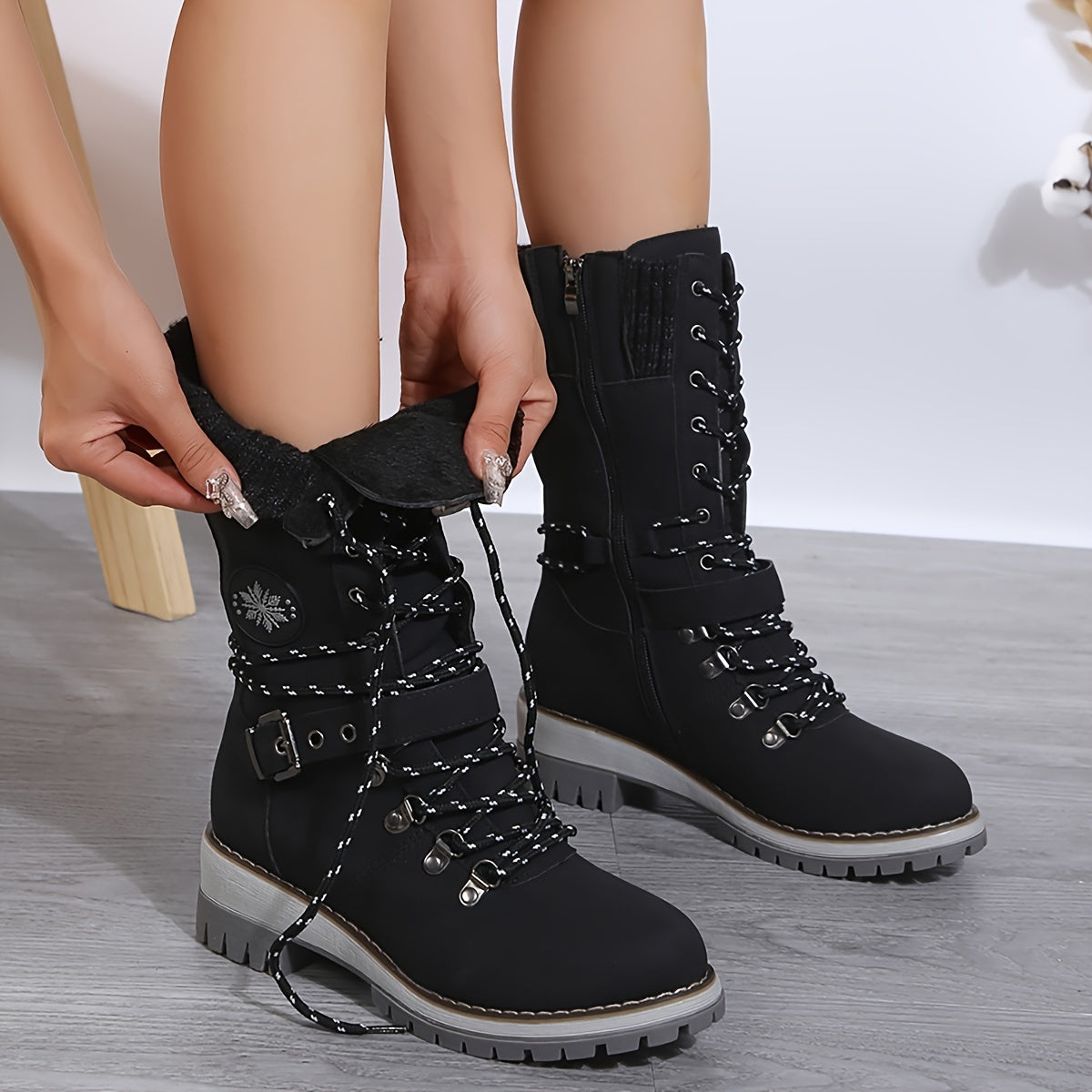 Ellie™ Non-Slip Mid-Calf Winter Boots