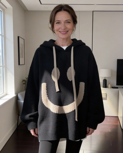 Oversized Smile Hoodie