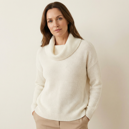 Soft Cowl Neck Sweater
