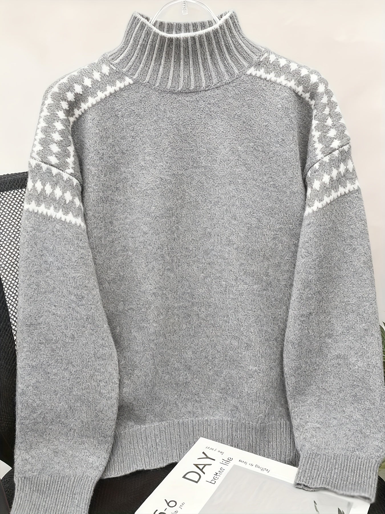 Women's Elegant High Neck Sweater