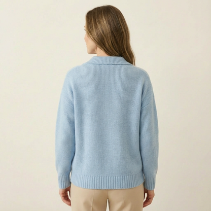 Soft Knit Polo Sweater
