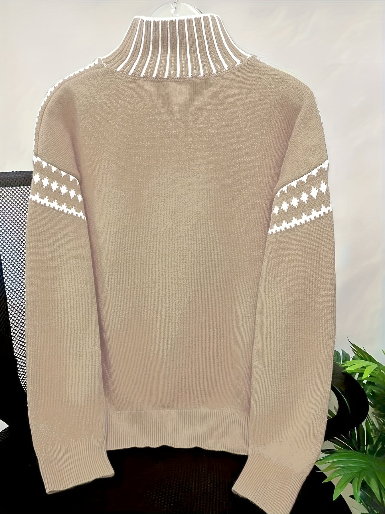 Women's Elegant High Neck Sweater