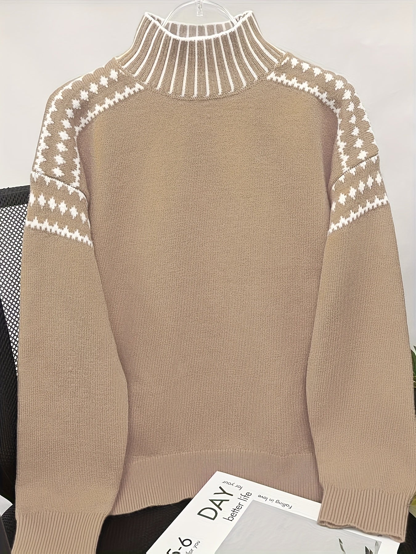 Women's Elegant High Neck Sweater