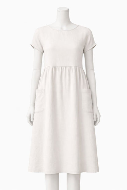 Pauline | Relaxed Short-Sleeve Midi Dress