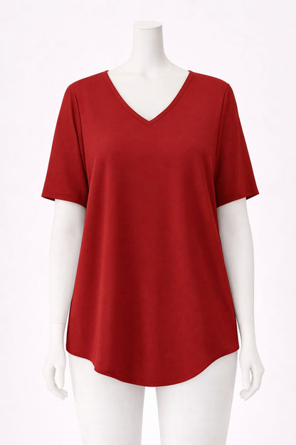 Jessie | Relaxed Fit Short-Sleeve V-Neck Top