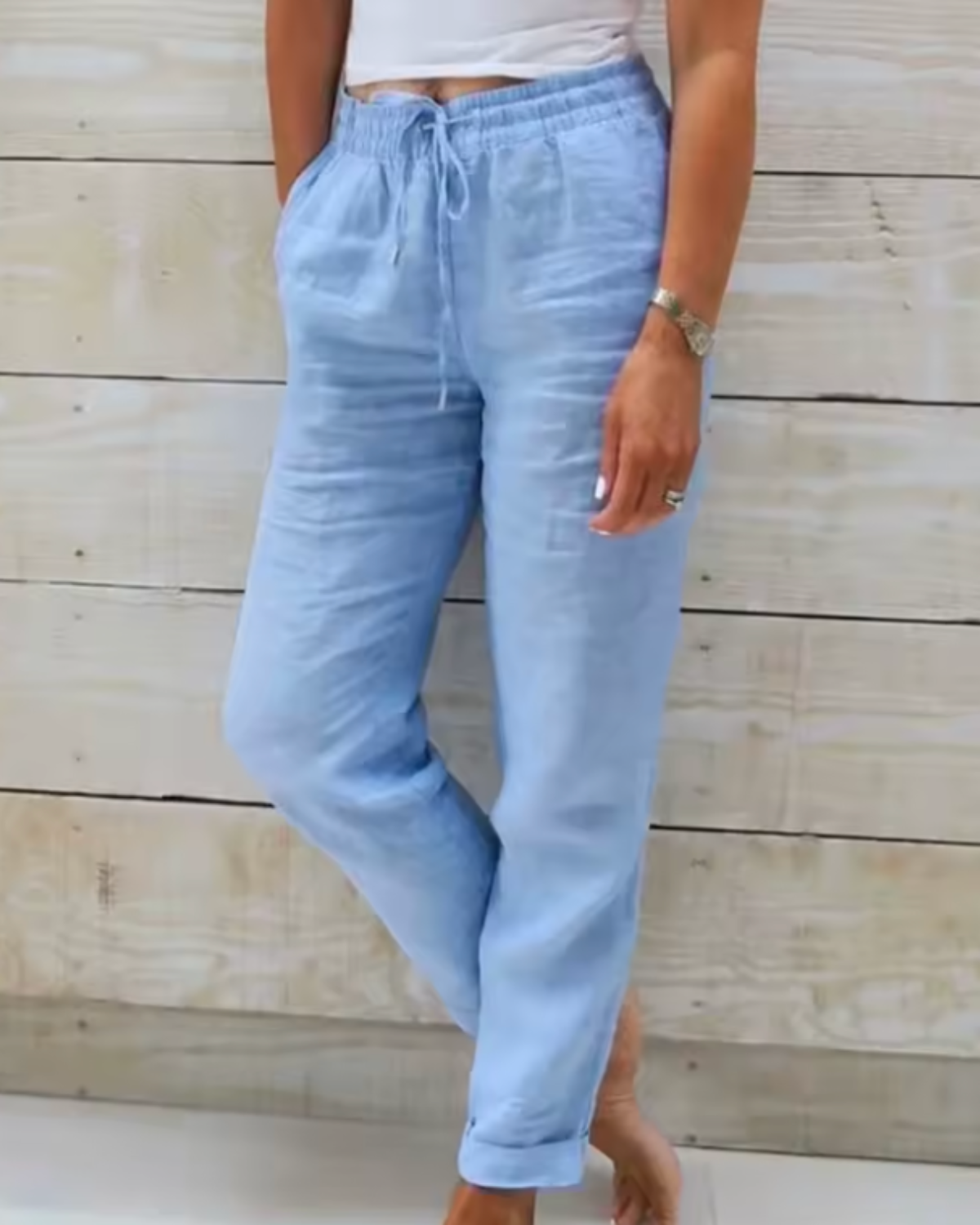 Breathable Drawstring Summer Pants