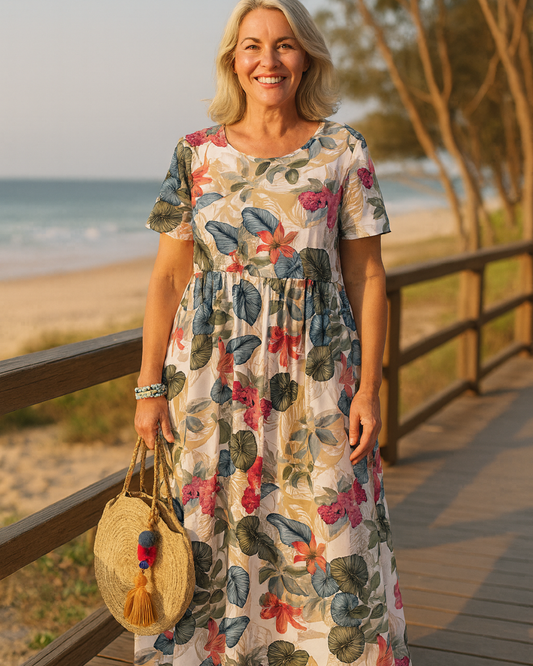 Masie | Breezy Floral Maxi Dress
