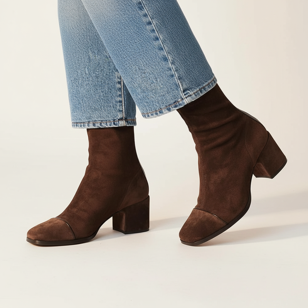 Lilia™ Elegant Suede Ankle Boots