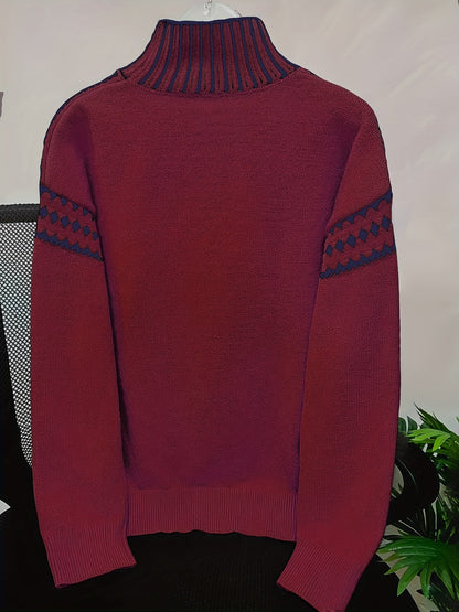 Women's Elegant High Neck Sweater