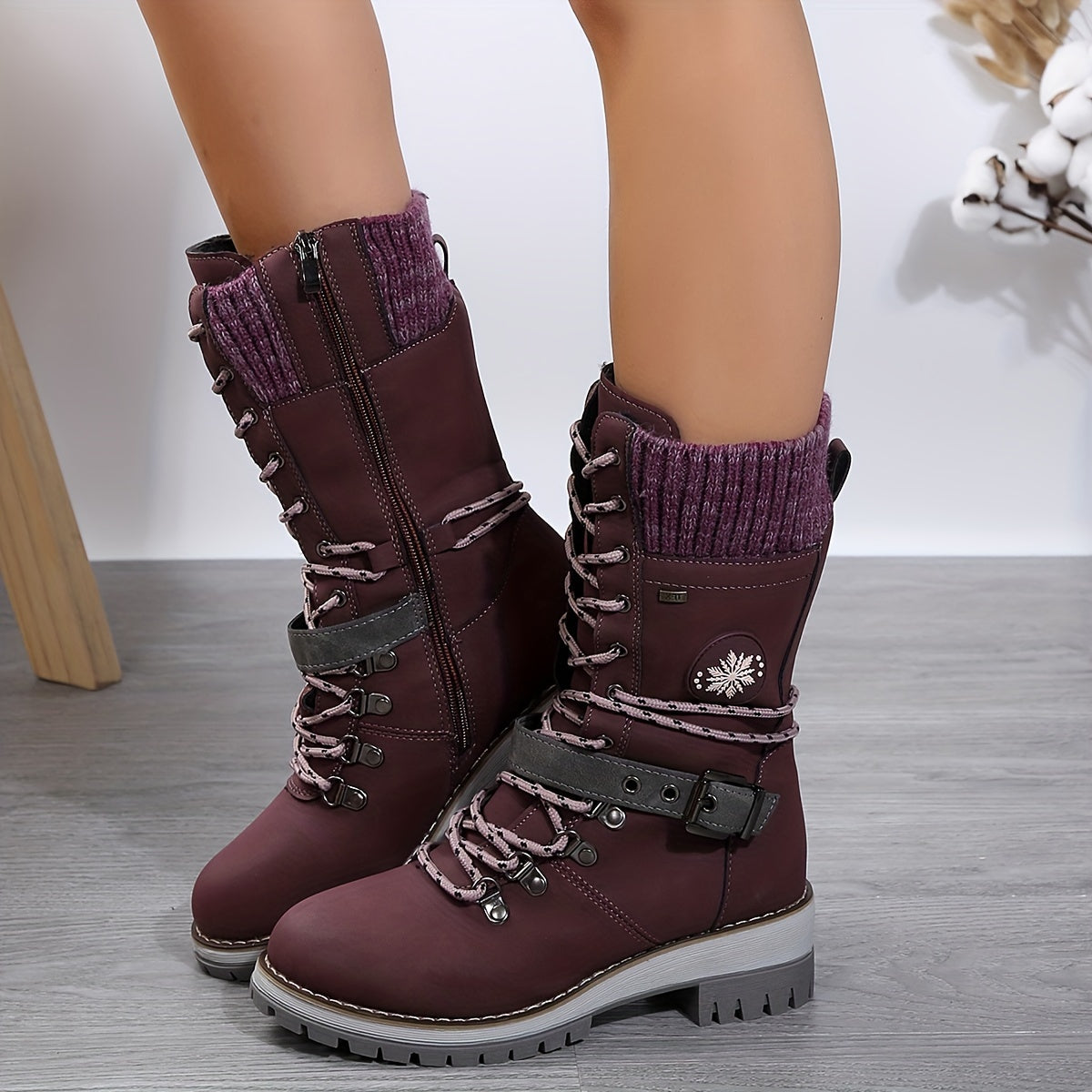 Ellie™ Non-Slip Mid-Calf Winter Boots