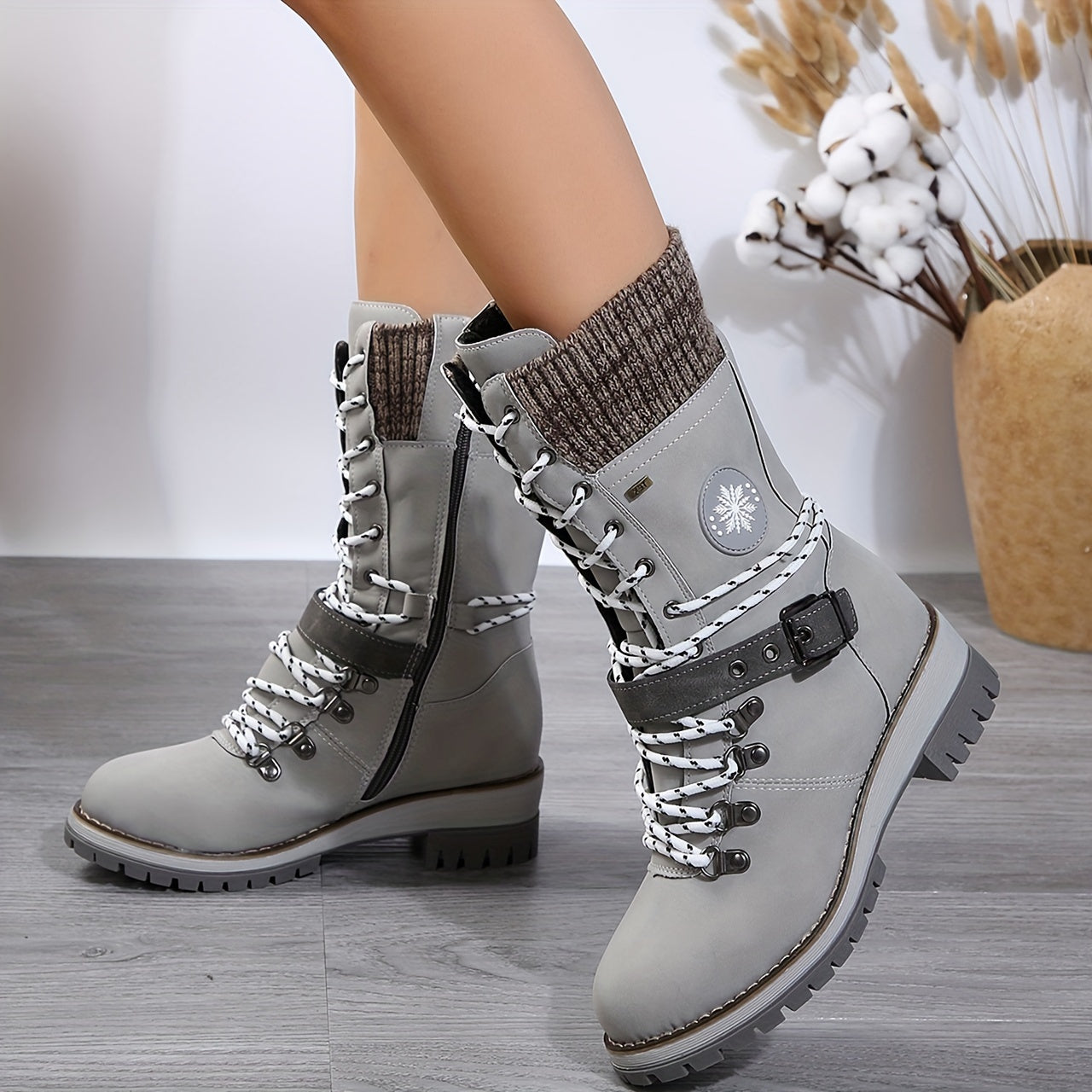 Ellie™ Non-Slip Mid-Calf Winter Boots